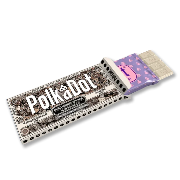 PolkaDot Cookies and Cream Belgian Chocolate Bar