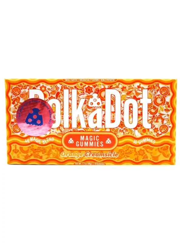 Orange Creamsicle PolkaDot Belgian Magic Blend Gummies 4G