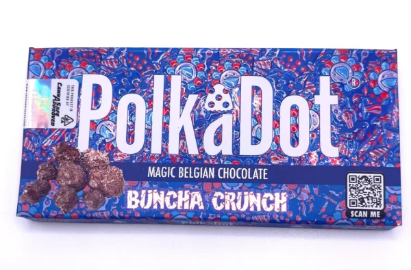 Polkadot Buncha Crunch Belgian Chocolate Bar