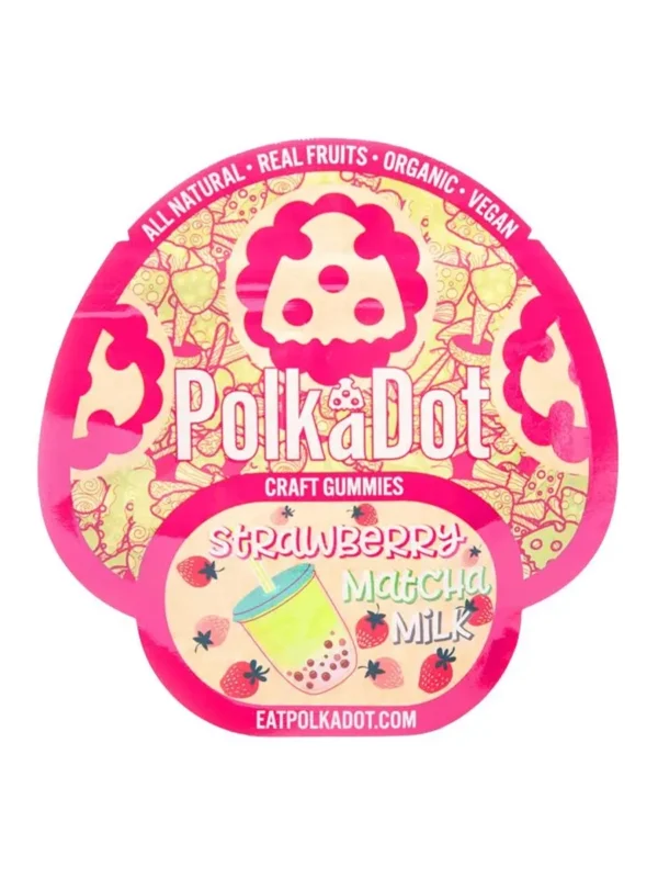 Polkadot Strawberry Matcha Milk Gummies